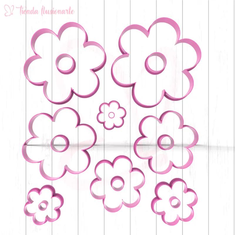 Set Flores x8 medidas grandes