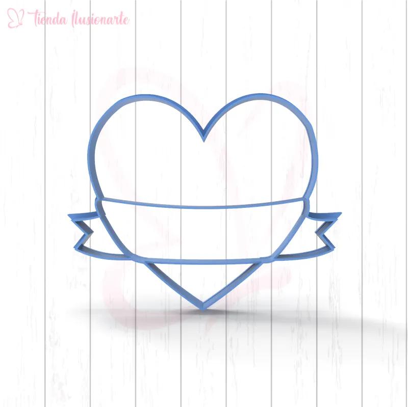 Corazón con etiqueta - San Valentín